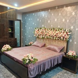 Wedding Room Decor with real flower