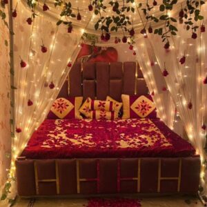 1st Night Room Decor with roses