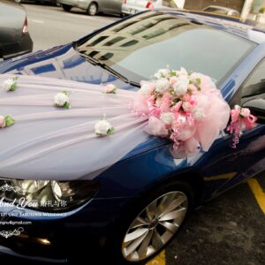 Wedding Car Decoration with Artificial Flowers