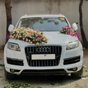 Wedding Car Decoration with Real Flowers
