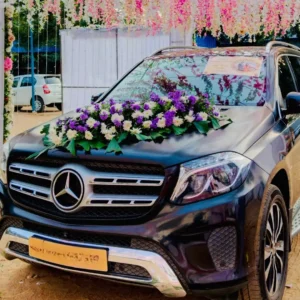 Wedding Car Decoration with Real Flowers
