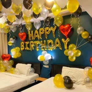 golden black room decor