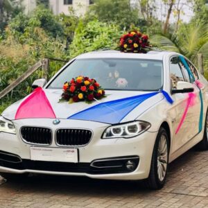 Wedding Car Decoration with Real Flowers