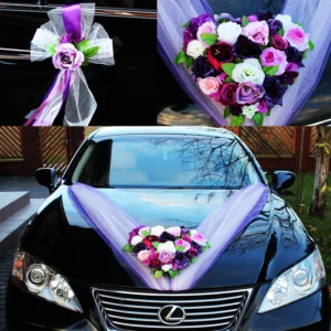 Wedding Car Decoration with Artificial Flowers